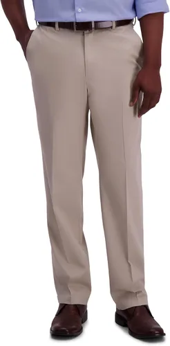 Vista 16 de Haggar Cool 18 Pro - Pantalón de corte clásico para hombre, tallas regulares y grandes y altas Caqui (British Khaki)