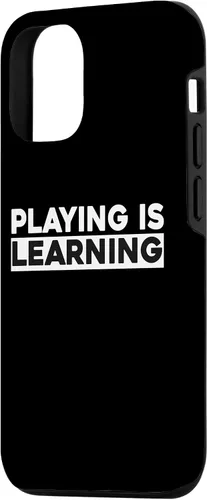 Vista 2 de iPhone 15 Playing Is Learning Groovy Funny Early Childhood Education Case