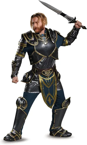 Vista 2 de Disfraz Warcraft Lothar Prestige para hombre