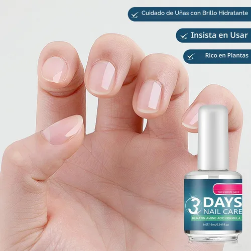Vista 6 de 3 días de cuidado de uñas - Queratina aminoácido cuidado de uñas, fortalecimiento e hidratación, para uñas secas, débiles y frágiles, 0.5 fl oz/0.56