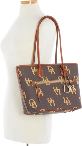 Vista 4 de Dooney & Bourke Bolso, Monogram Tote, Tmoro marrón