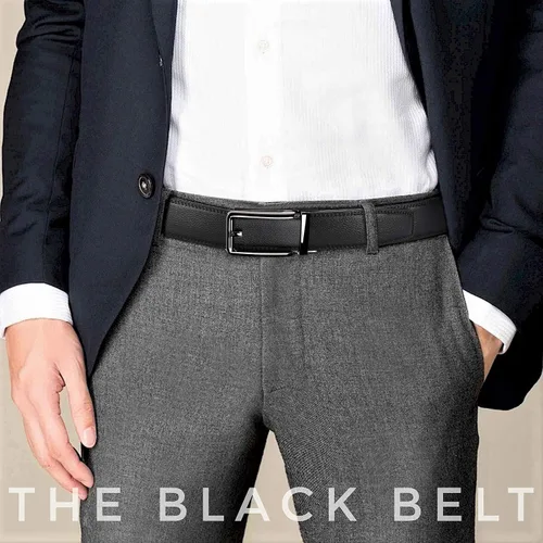 Vista 2 de CHAOREN Cinturones Click para hombre – Cinturón de trinquete para hombre de 1 3/8 pulgadas para pantalones de vestir – Compañero perfecto