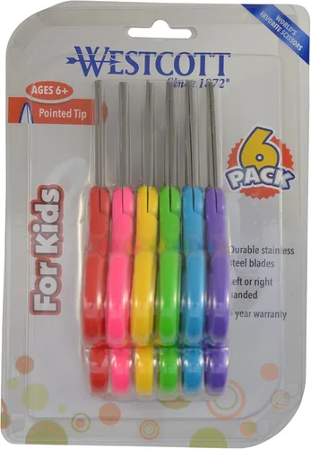 Vista 14 de Tijeras Westcott para niños diestros y zurdos, Variados Total 1
