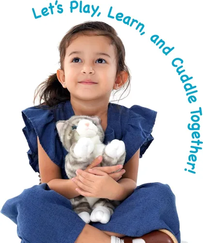 Vista 4 de TigerHart Gavin The Grey Tabby Cat - Peluche de 13 pulgadas