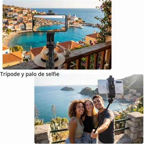 Vista 7 de Ruittos Adaptador de montaje de trípode para teléfono con control remoto de cámara, clip de soporte para teléfono celular con abrazadera ajustable