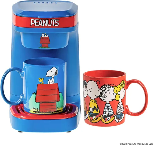 Vista 8 de Uncanny Brands The Office - Juego de regalo para cafetera individual con 2 tazas The Office 2 Tazas