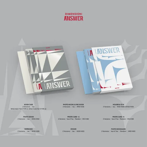 Vista 2 de The 1st Album Repackage - DIMENSIONANSWER (NO Ver.) Book Case+Photo Book+Lyric Book+Holder+CD-R+Photo Stand+Photo Card-A&B+Paper Dice+Sticker+Photo