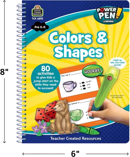 Vista 4 de Teacher Created Resources Power Pen libro de aprendizaje, colores y formas (6895)