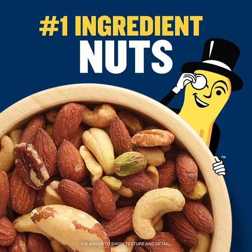 Vista 7 de PLANTERS Nueces mixtas de lujo, proteína a base de plantas, 15.25 onzas