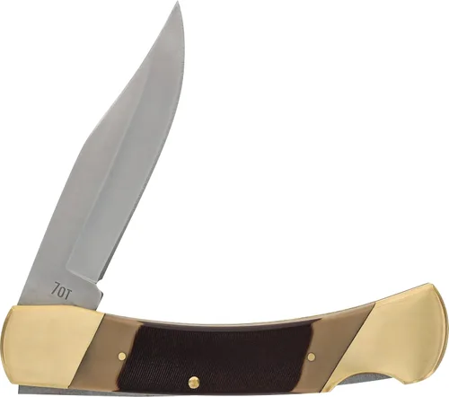 Vista 7 de Old Timer 7OT - Cuchillo plegable de resorte Cave Bear tradicional con hoja de acero inoxidable de alto carbono de 3.9 pulgadas, mangos con muescas