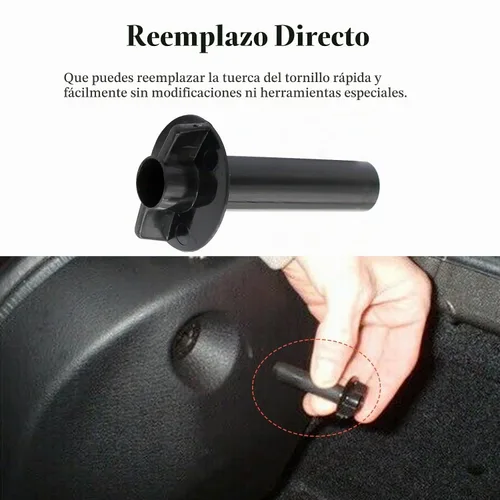 Vista 5 de 2 tuercas de panel de moldura trasera, tuercas de ala para panel de ajuste de carga interior del maletero trasero compatibles con Ford Mustang