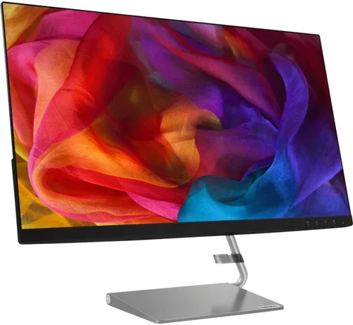 Vista 2 de Lenovo - Q27q-10 27" IPS LED QHD FreeSync Monitor - Negro