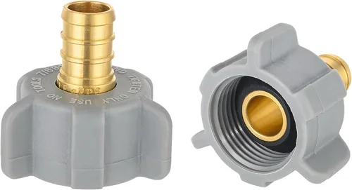 Vista 8 de Adaptador recto giratorio EFIELD 1/2" Pex X 7/8" BC (Ballcock) Tubería de latón PEX FittingsAdaptador recto giratorio de tuerca