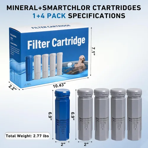 Vista 3 de Cartuchos minerales y SmartChlor compatibles con el sistema en línea Frog