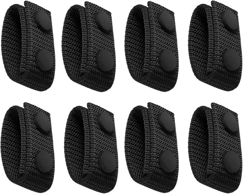 Vista 10 de FRTKK Cinturón de servicio con broches dobles para cinturón de 2¼ pulgadas de ancho, cinturón táctico de seguridad, accesorios de equipo militar