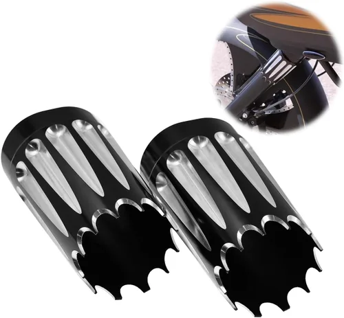 Vista 5 de Cubre horquillas superiores CNC HDBUBALUS para Harley Harley Touring Road King Street Electra Glide FLT FLHR FLHT FLHX FLSTF FLSTN
