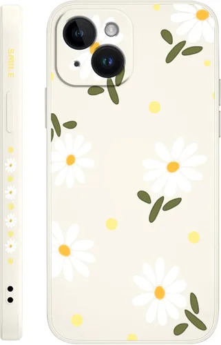 Vista 10 de LEECG Funda para iPhone 14 con Patrón de Flores de Mariposa de Astronauta, Forro de Microfibra Suave Anti-Rayones en el Interior, Cubierta