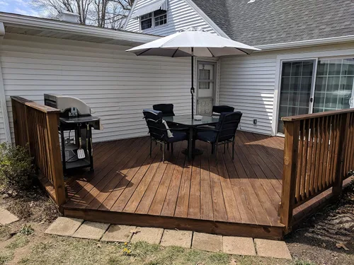 Vista 7 de #1 Deck Premium - Tinte y sellador de madera semitransparente para exteriores en uno - Tinte de madera a base de agua para cubiertas, vallas