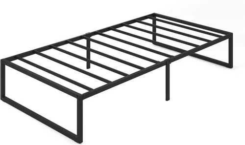 Vista 11 de Zinus Lorelei - Marco de cama de plataforma de metal de 14 pulgadas, soporte de listones de acero, no necesita somier, embalaje ecológico