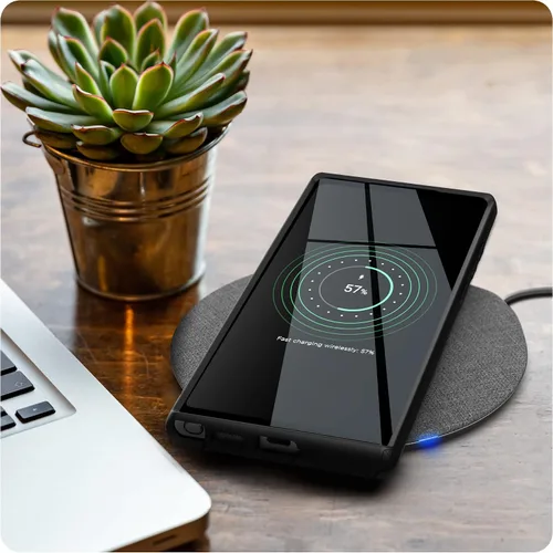 Vista 4 de ENCASED Funda protectora para Samsung Galaxy S22 Ultra - Cubierta de teléfono resistente (negro)