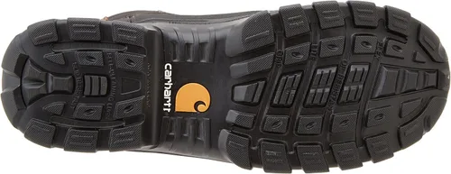 Vista 4 de Carhartt Wellington - Botas impermeables de cuero para hombre de 10 pulgadas, Marrón