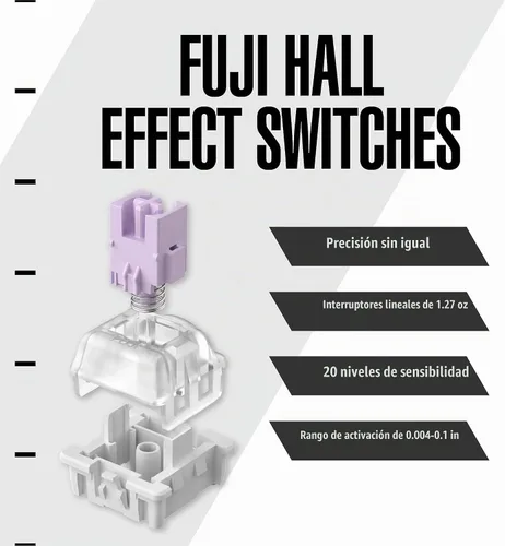 Vista 3 de ARBITER Polar 75 - Teclado magnético para juegos, disparador rápido con SOCD Super Tap, marco de aluminio CNC, interruptores de efecto Hall Gen 2