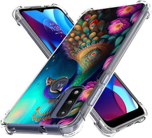 Vista 4 de Funda para Moto G Pure/Moto G Power 2022/Moto G Play 2023, colorida funda protectora de poliuretano termoplástico resistente a los arañazos