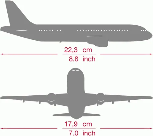 Vista 7 de Herpa Airplane Model Airbus A321neo Azul Bandera Brasileña a Escala de 1:200, Miniatura de Plástico con pedastal, Edificio Modelo, Edición