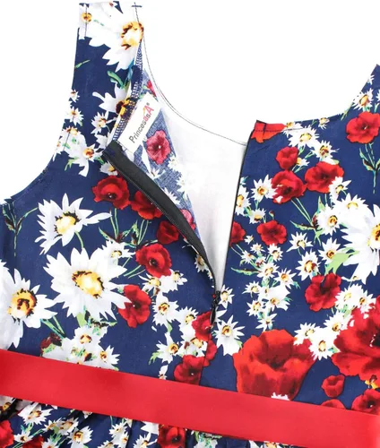 Vista 249 de Vestido de verano para niña, de algodón, con diseño floral