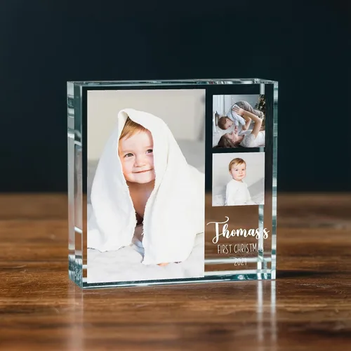 Vista 21 de Nazenti Bloque de fotos acrílico personalizado, Regalos de fotos de aniversario, Regalo de foto personalizado, Regalos de Navidad para él, Ella
