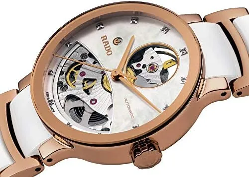 Vista 4 de Rado Centrix corazón abierto de madreperla Reloj de pulsera automático r30248902
