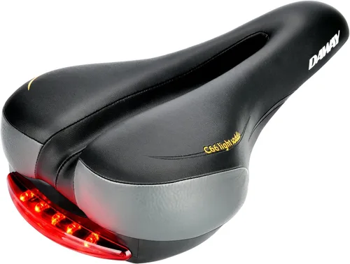 Vista 11 de DAWAY Asiento de bicicleta cómodo para hombres y mujeres - Asiento de bicicleta acolchado con espuma viscoelástica suave, repuesto de sillín