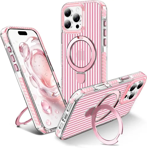 Vista 35 de Funda para iPhone 11 con soporte giratorio de 360°, color negro