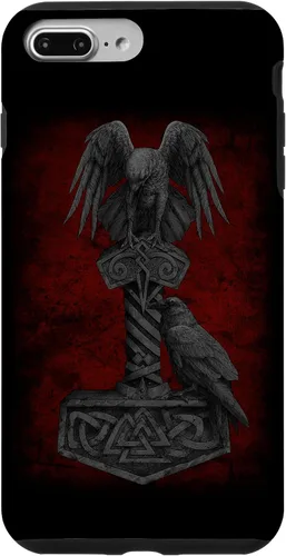 Vista 12 de Funda para iPhone 17 de Mjolnir Odín de la mitología vikinga nórdica de Thor
