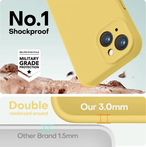Vista 222 de LOVE 3000 Diseñada para Funda iPhone Air, Silicona Premium [Compatible con Magsafe][Forro de Microfibra Suave Anti-Rayones] Funda Protectora