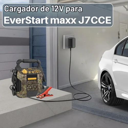 Vista 4 de Cable de alimentación de 12V CC para cargador de batería de arranque de EverStart Maxx Compatible con Ever Start Max J7CCE J7CE 800A 800 pico