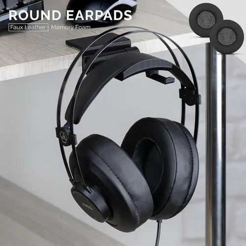 Vista 5 de Brainwavz repuesto de almohadilla redondas con espuma viscoelástica, para audífonos, para Sennheiser, AKG, HifiMan, ATH, Philips, Fostex, Sony.