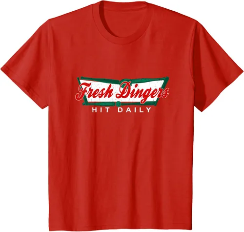 Vista 57 de Camiseta divertida de béisbol y softbol Don't Bunt Hit Fresh Dingers, Negro