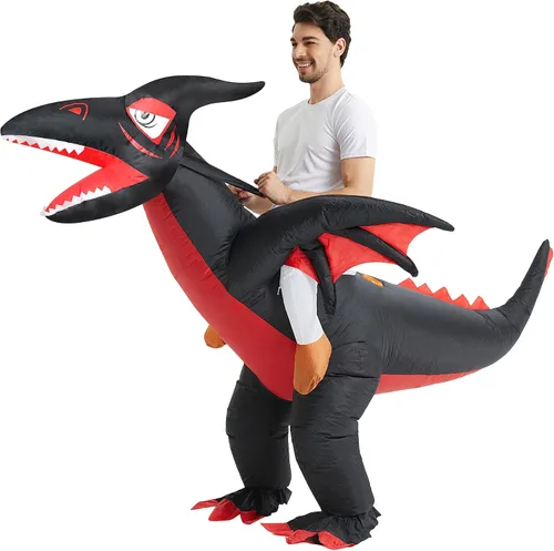 Vista 5 de DAHAKII Disfraz inflable de Navidad, decoración de Navidad, disfraz inflable para adultosdesfile de Navidad