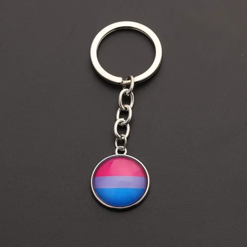Vista 4 de CHOORO Gay Pride Gift LGBT Llavero Rainbow Pride Llavero LGBT Joyería Bisexual Regalo Orgullo Transgénero Regalo