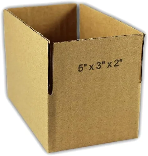 Vista 2 de EcoSwift - 200 cajas de embalaje de cartón corrugado de 5 x 3 x 2 pulgadas, caja de envíos para envíos en mudanza, cajas de 5 x 3 x 2 pulgadas
