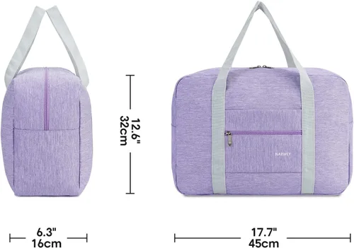 Vista 7 de For Spirit Airlines - Bolsa de viaje plegable para llevar en el equipaje, bolsa deportiva de fin de semana durante la noche para mujeres y niñas
