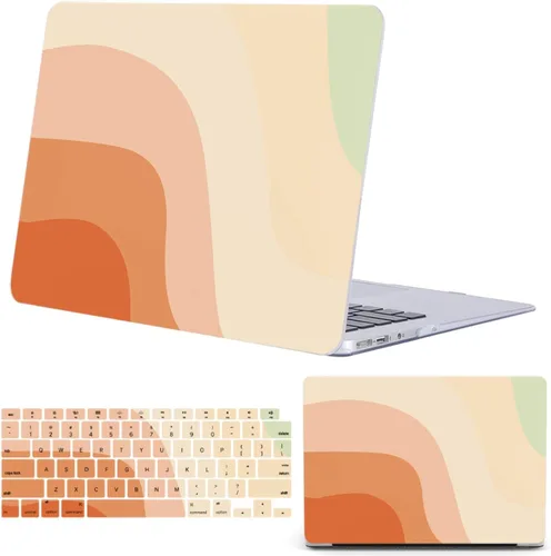 Vista 19 de Funda para MacBook Air 15.3'' A3448/A3241/A3114/A2941, lunares marrones