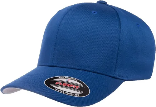 Vista 113 de Gorra de béisbol Flexfit Wooly Combed Premium de 6 paneles estructurada Ajuste elástico Paquete al por mayor disponible Negro