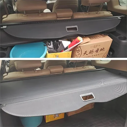 Vista 6 de Compatible con Toyota RAV4 2006-2013 - Cubierta de carga para maletero, retráctil, protección de privacidad, accesorios para automóviles (cuero)