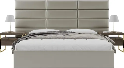 Vista 110 de Vänt - Paneles tapizados de cabecera para montar en la pared, diseño Elizabeth, 120 x 46 pulgadas, configuración de 16 paneles individuales