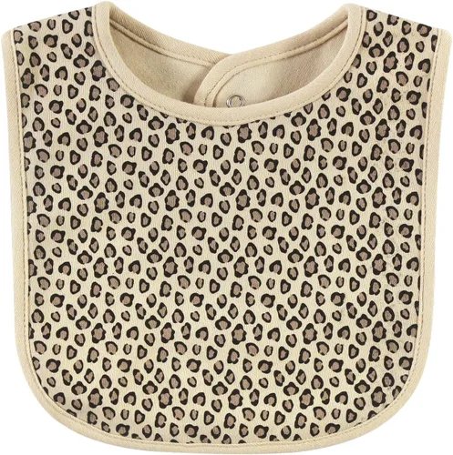 Vista 5 de Hudson Baby Conjunto de babero y diadema de algodón unisex para bebé Leopard Mamas Mini