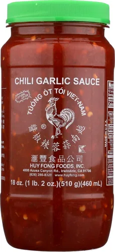 Vista 3 de Salsa de ajo y chile Huy Fong, 18 oz.
