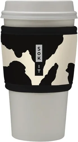 Vista 14 de Sok It HotSok Coffee & Tea - Funda de neopreno con aislamiento reutilizable (floral abstracto)