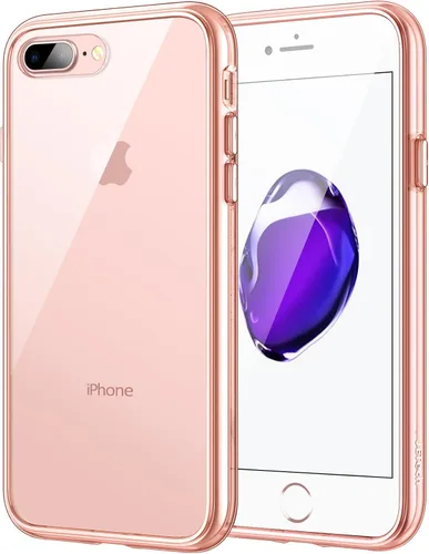Vista 10 de JETech funda para iPhone 7 Plus de alto impacto, a prueba de rayaduras, parte posterior transparente para iPhone 7 Plus, 5.5 pulgadas, Negro
